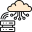 icon of cloud infrastructure